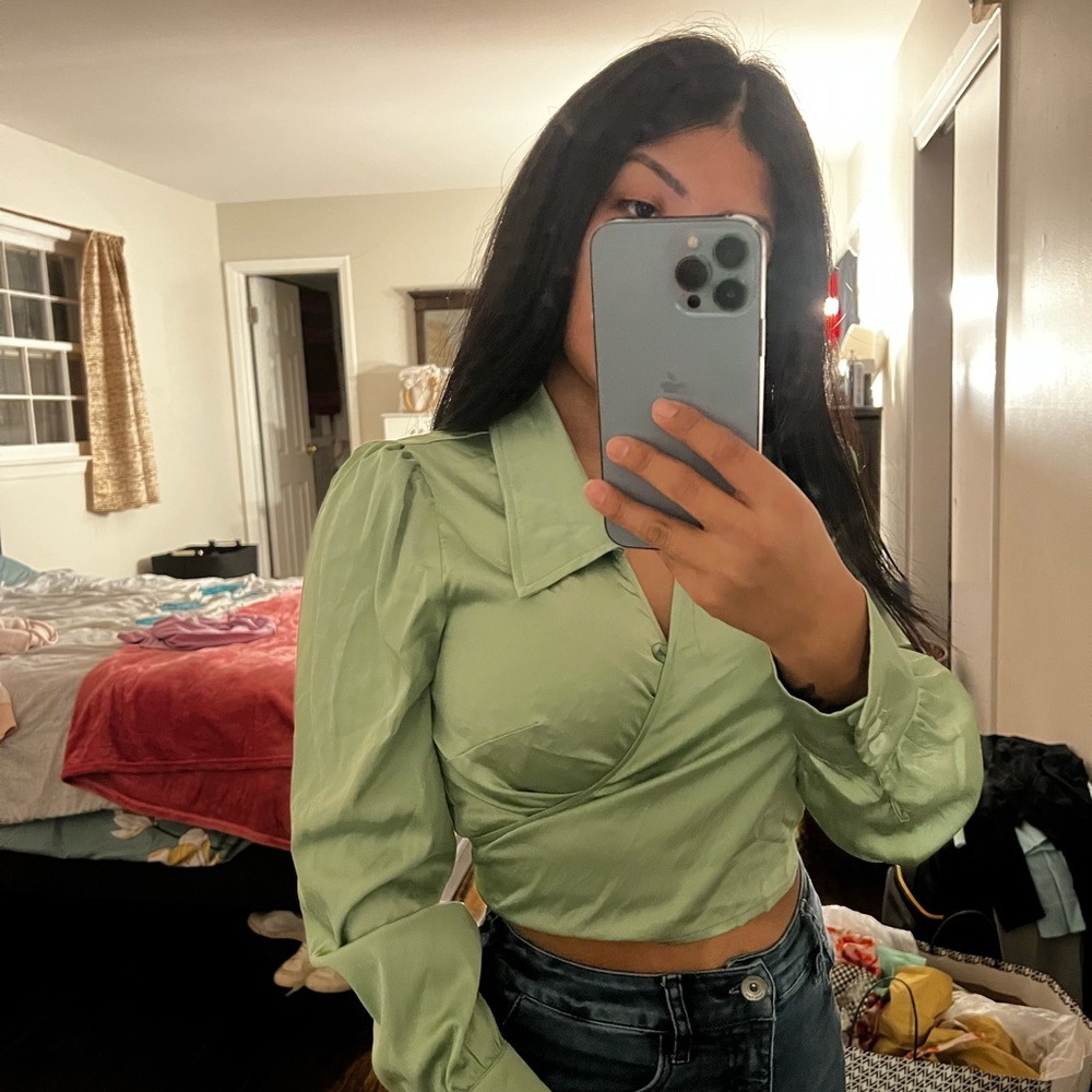 Cider green blouse